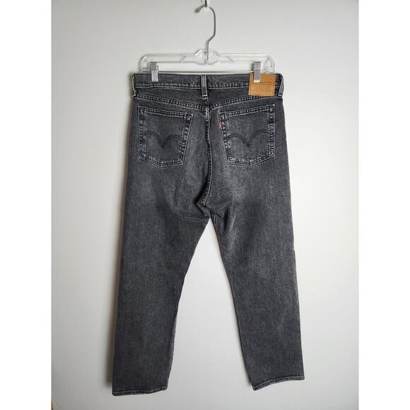 Levis Wedgie Straight womens 30 button fly black/gray classic premium denim - Picture 3 of 10